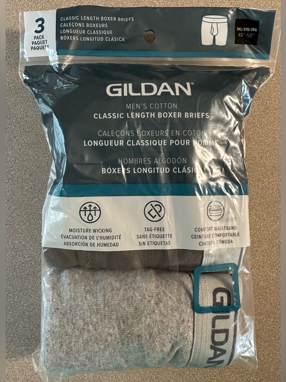 3 pack Gildan Classic Boxer Briefs - NIP